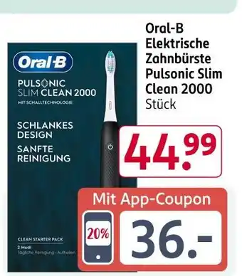 Rossmann Oral-b elektrische zahnbürste pulsonic slim clean 2000 Angebot