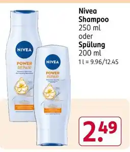 Rossmann Nivea shampoo oder spülung Angebot