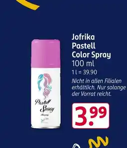 Rossmann Jofrika pastell color spray Angebot