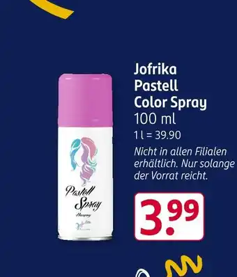 Rossmann Jofrika pastell color spray Angebot