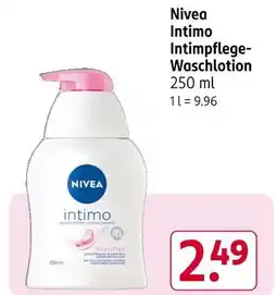 Rossmann Nivea intimo intimpflege-waschlotion Angebot