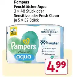 Rossmann Pampers feuchttücher, oder sensitive oder fresh clean Angebot