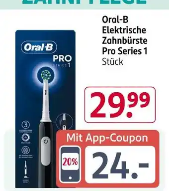 Rossmann Oral-b elektrische zahnbürste pro series 1 Angebot