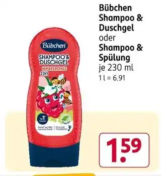 Rossmann Bübchen shampoo & duschgel oder shampoo & spülung Angebot