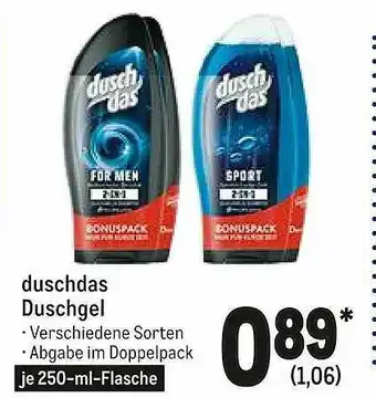 METRO Duschdas Dushgel Angebot