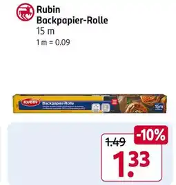 Rossmann Rubin backpapier-rolle Angebot