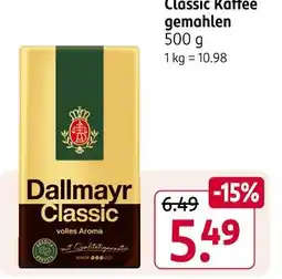 Rossmann Dallmayr classic kaffee gemahlen Angebot