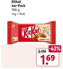 Rossmann Nestlé kitkat 4er-pack Angebot