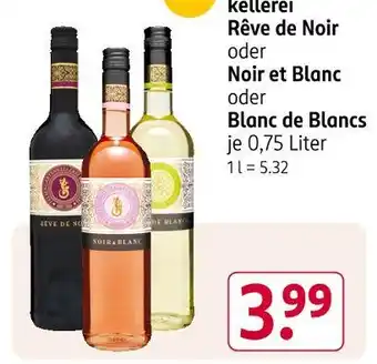 Rossmann Kellerei rêve de noir, noir et blanc oder blanc de blancs Angebot