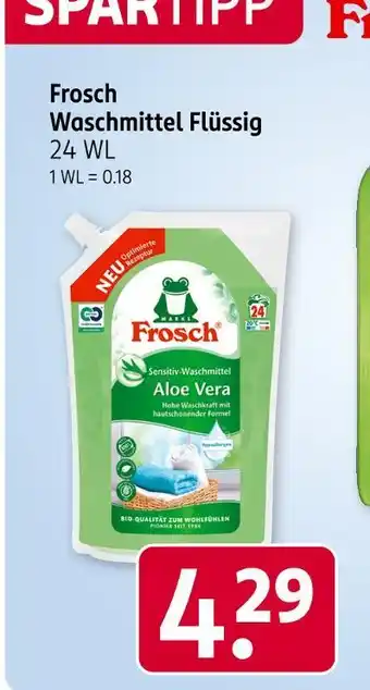 Rossmann Frosch waschmittel flüssig Angebot