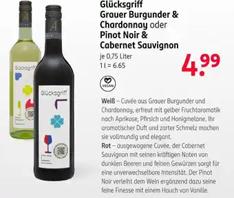 Rossmann Glücksgriff grauer burgunder & chardonnay oder pinot noir & cabernet sauvignon Angebot