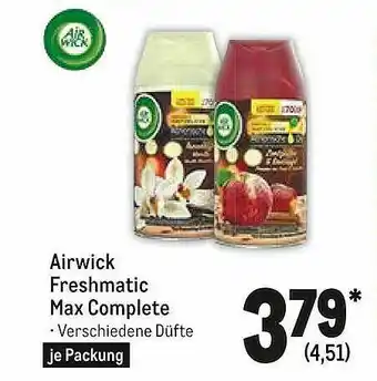 METRO Airwick Freshmatic Max Complete Angebot