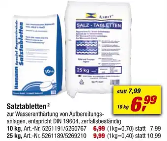 toom Baumarkt Salztabletten Angebot