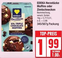 Edeka EDEKA Herzstücke Muffins oder Zimtschnecken Angebot