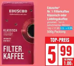 Edeka Eduscho Nr. 1 Filterkaffee Klassisch oder Lieblingskaffee Angebot