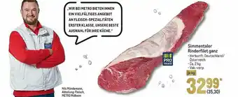 METRO Pro Trace Simmentaler Rinderfilet Ganz Angebot