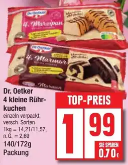 Edeka Dr. Oetker 4 kleine Rührkuchen Angebot