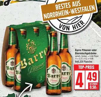 Edeka Barre Pilsener oder Biermischgetränke Angebot