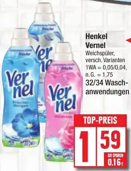 Edeka Henkel Vernel Weichspüler Angebot