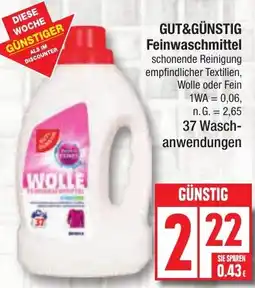 Edeka GUT&GÜNSTIG Feinwaschmittel Angebot