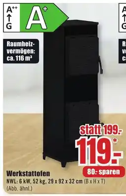 B1 Discount Baumarkt Werkstattofen Angebot