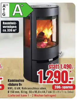 B1 Discount Baumarkt Kaminofen "Aduro 9" Angebot