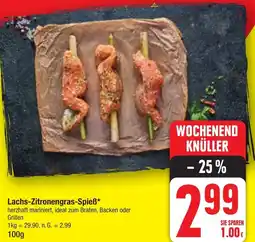 Edeka Lachs-Zitronengras-Spieß Angebot