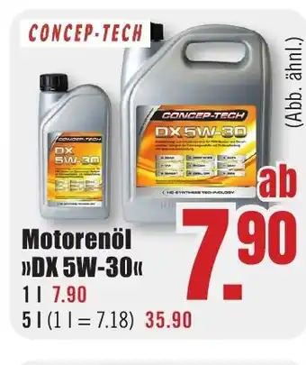 B1 Discount Baumarkt CONCEP-TECH Motorenöl DX5W-30 Angebot