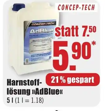 B1 Discount Baumarkt CONCEP-TECH Harnstofflösung >>AdBlue<< Angebot