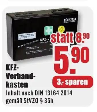 B1 Discount Baumarkt KFZ- Verbandkasten Angebot