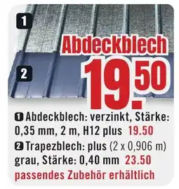 B1 Discount Baumarkt 1 Abdeckblech Angebot