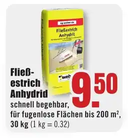 B1 Discount Baumarkt weber Fließestrich Anhydrit Angebot