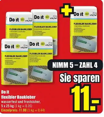 B1 Discount Baumarkt Do it FLEXIBLER BAUKLEBER Angebot