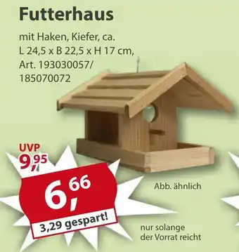 Sonderpreis Baumarkt Futterhaus Angebot