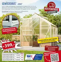 Sonderpreis Baumarkt GEWÄCHSHAUS VENUS Angebot