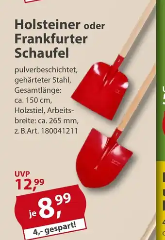 Sonderpreis Baumarkt Holsteiner oder Frankfurter Schaufel Angebot