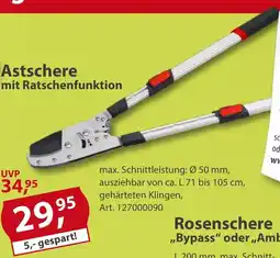 Sonderpreis Baumarkt Astschere mit Ratschenfunktion Angebot