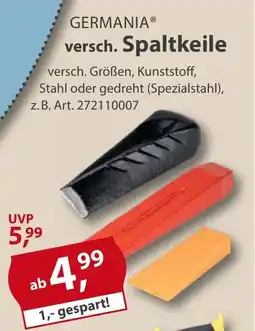 Sonderpreis Baumarkt GERMANIA versch. Spaltkeile Angebot