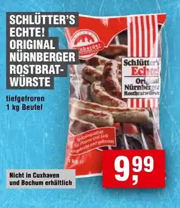 Handelshof SCHLÜTTER'S ECHTE! ORIGINAL NÜRNBERGER ROSTBRATWÜRSTE Angebot