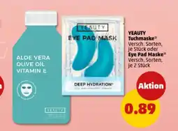 PENNY YEAUTY Tuchmaske*  Eye Pad Maske* Angebot