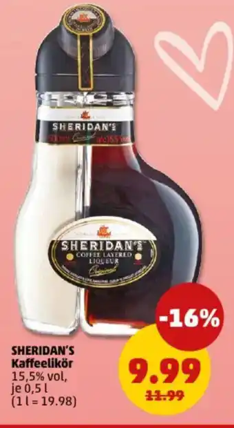 PENNY SHERIDAN'S Kaffeelikör Angebot