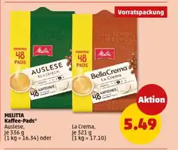 PENNY MELITTA Kaffee-Pads Angebot