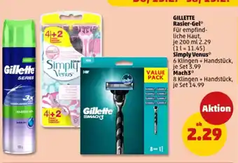 PENNY GILLETTE Rasier-Gel Angebot