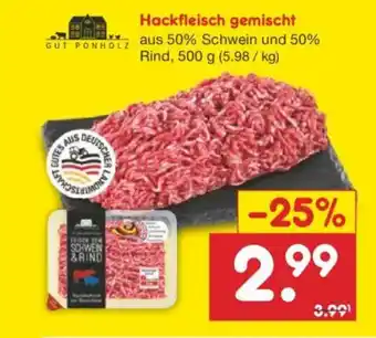 Netto Marken-Discount Hackfleisch gemischt Angebot