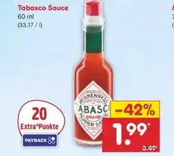 Netto Marken-Discount Tabasco Sauce Angebot