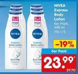 Netto Marken-Discount NIVEA Express Body Lotion Angebot