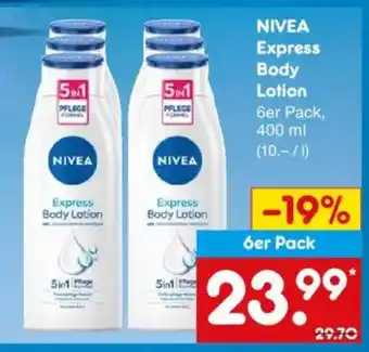 Netto Marken-Discount NIVEA Express Body Lotion Angebot