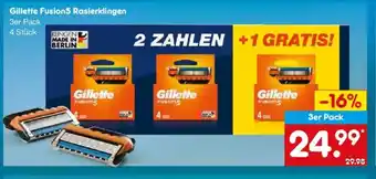 Netto Marken-Discount Gillette Fusion5 Rasierklingen Angebot