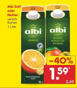 Netto Marken-Discount Albi Saft oder Nektar Angebot