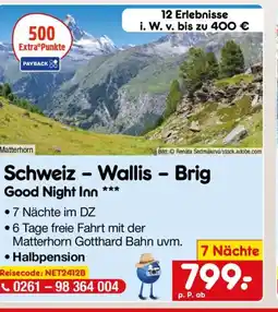 Netto Marken-Discount Schweiz-Wallis - Brig Good Night Inn *** Angebot